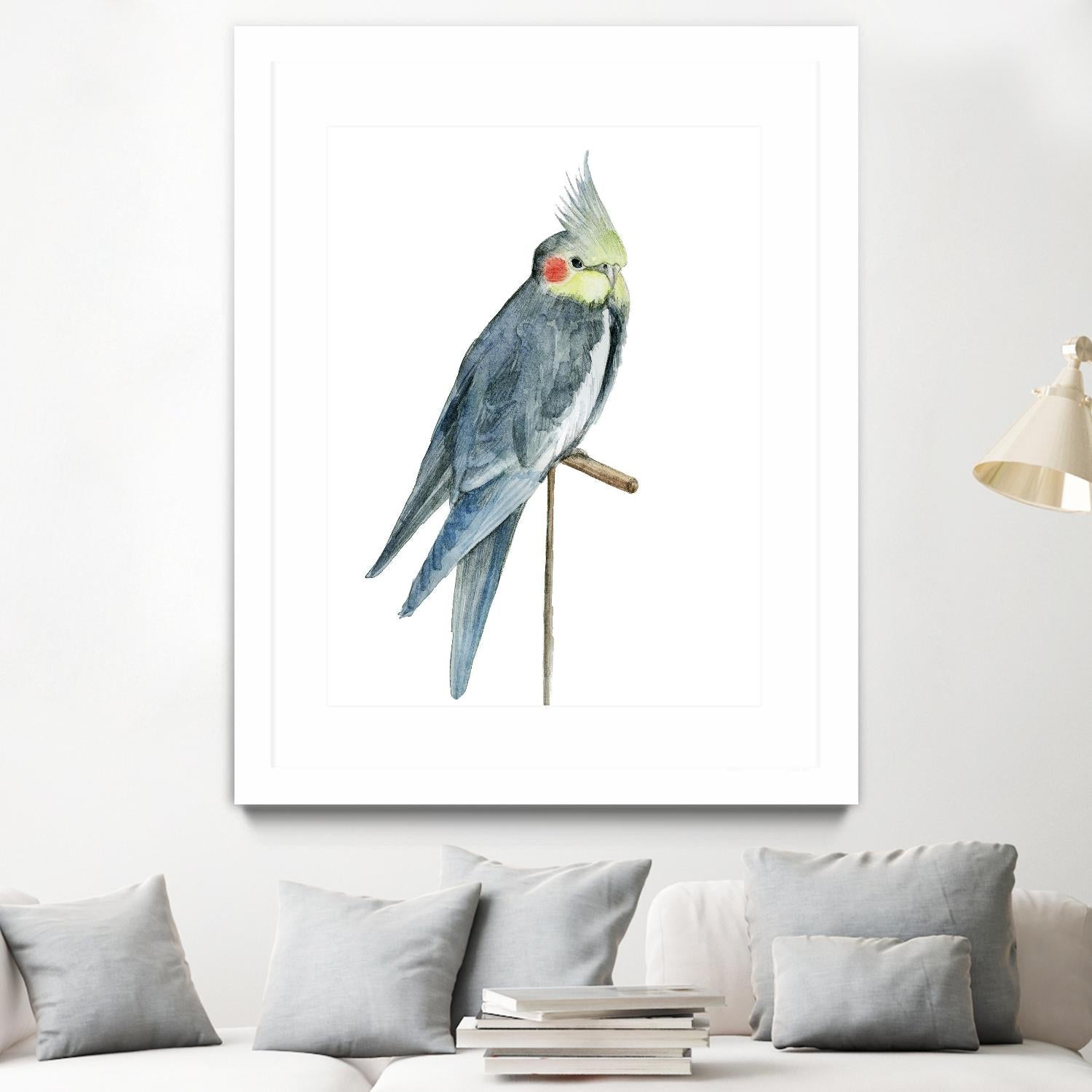 Bird 1 by Harvey, Brenna Harvey on GIANT ART - blue animal bird