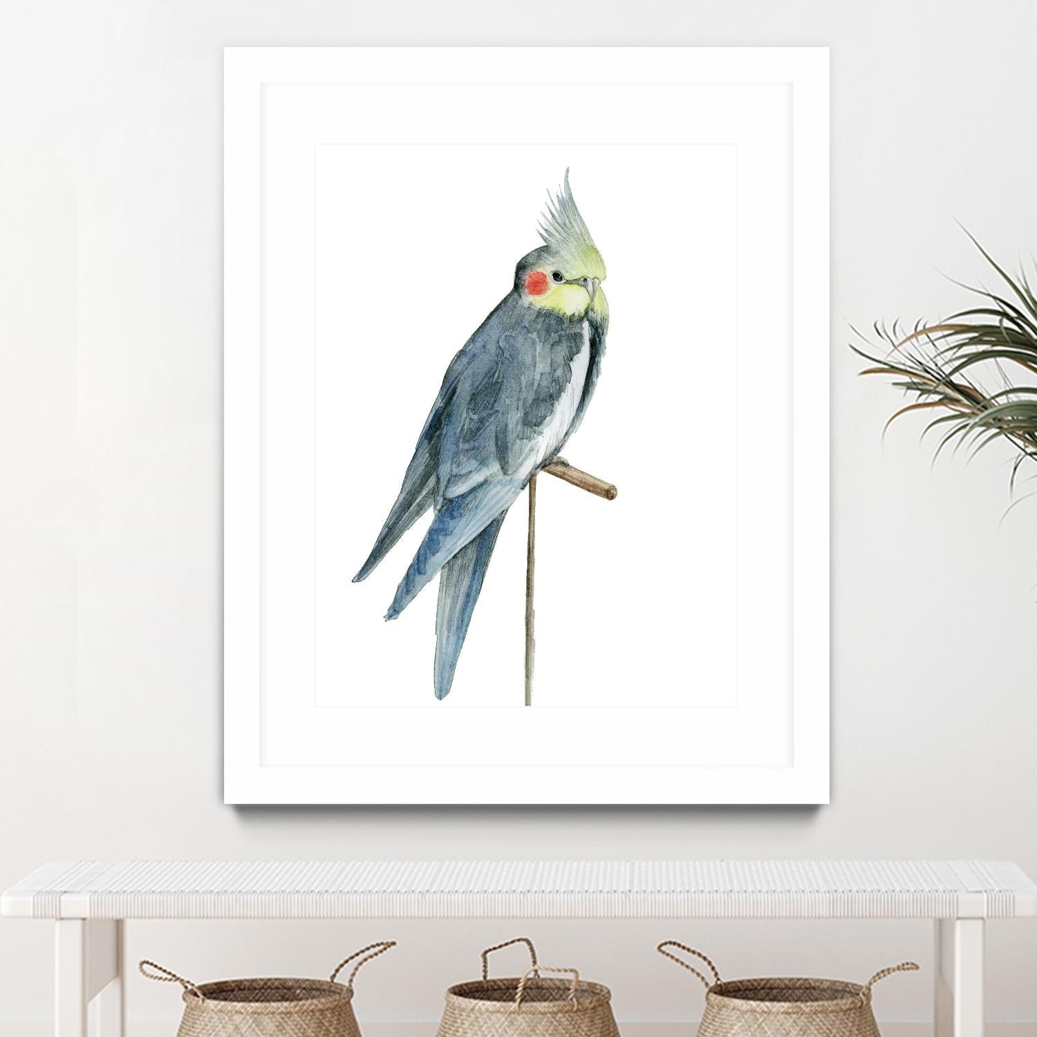 Bird 1 by Harvey, Brenna Harvey on GIANT ART - blue animal bird