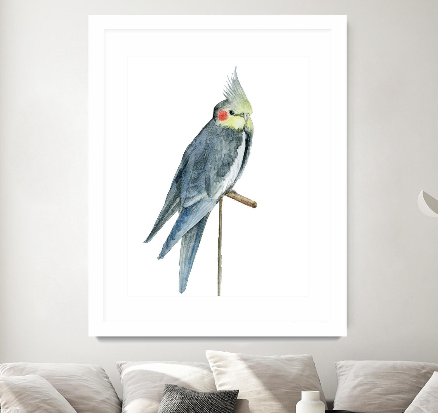 Bird 1 by Harvey, Brenna Harvey on GIANT ART - blue animal bird