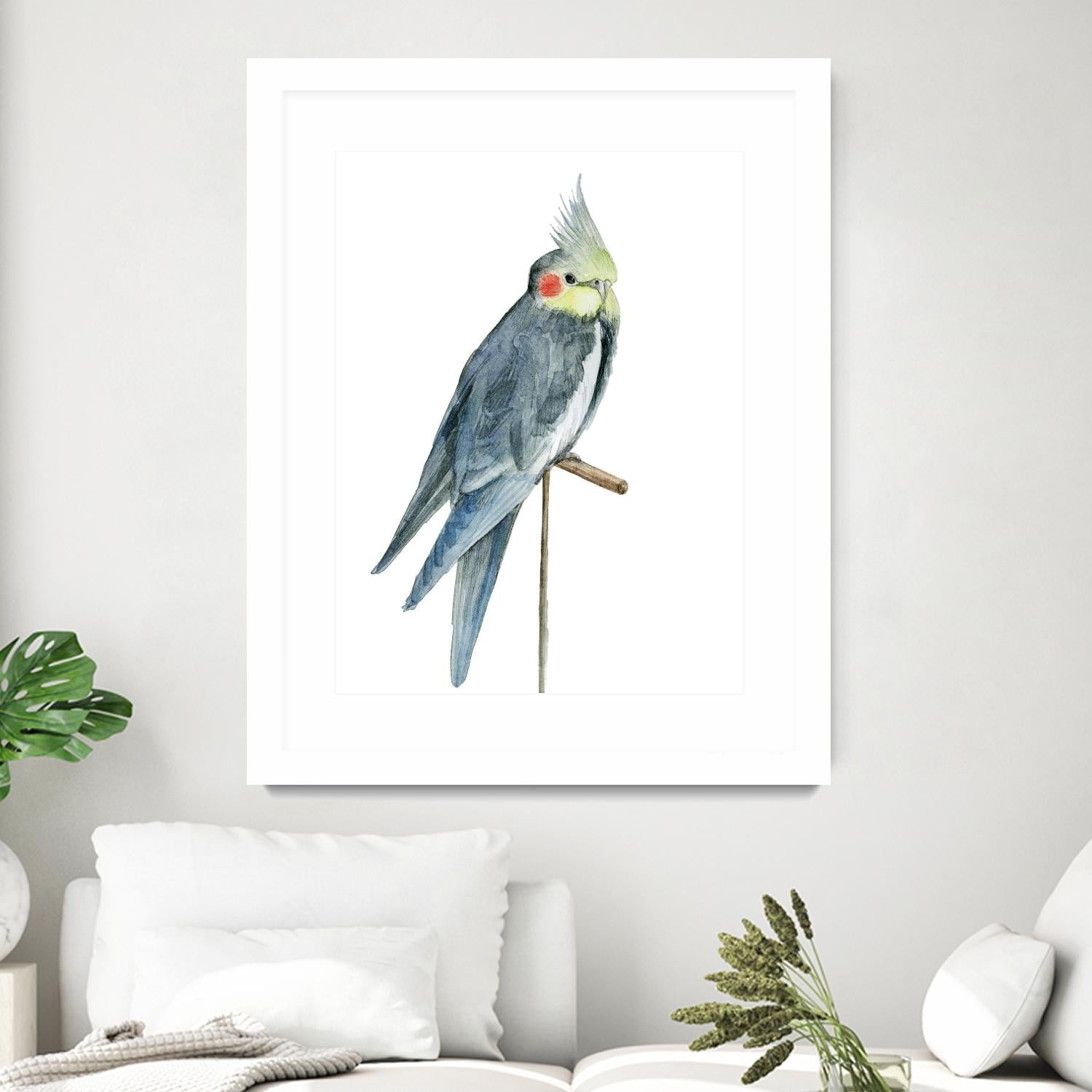 Bird 1 by Harvey, Brenna Harvey on GIANT ART - blue animal bird