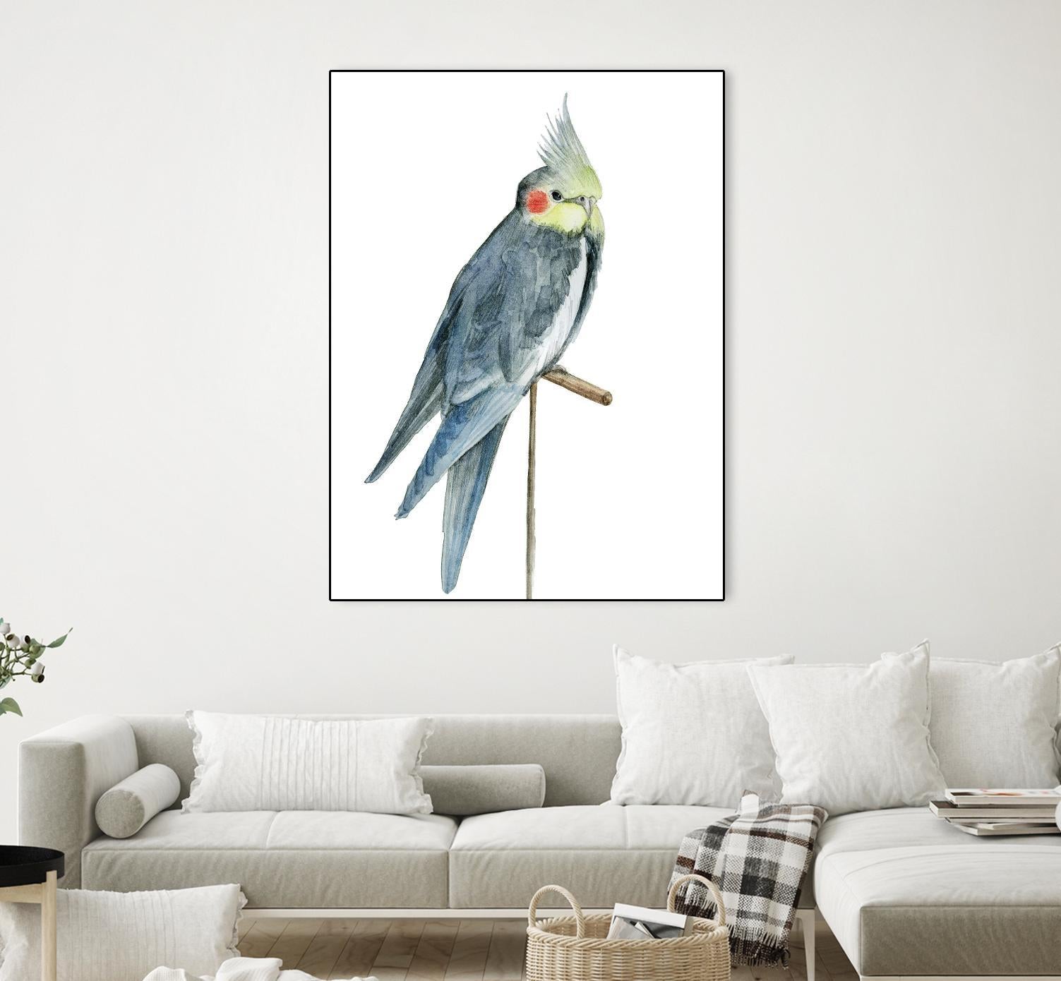 Bird 1 by Harvey, Brenna Harvey on GIANT ART - blue animals bird