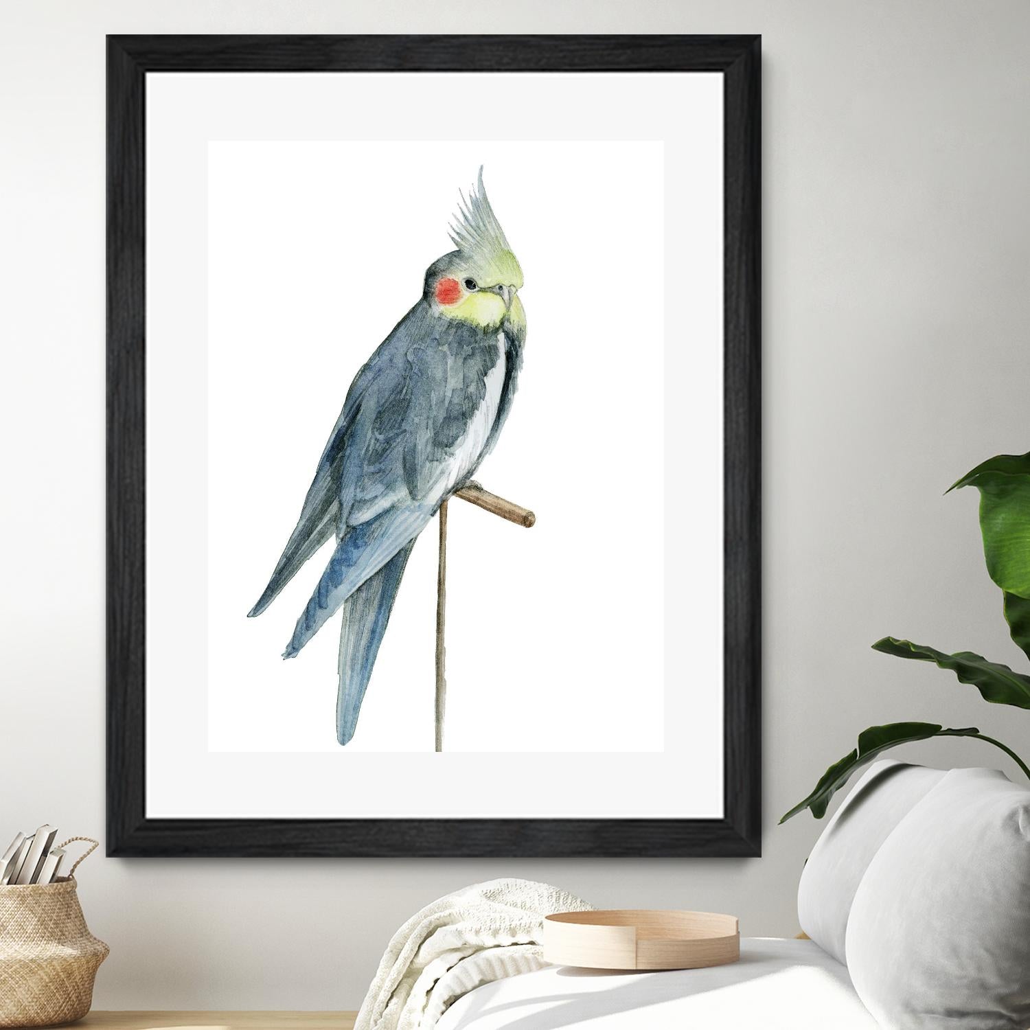 Bird 1 by Harvey, Brenna Harvey on GIANT ART - blue animal bird