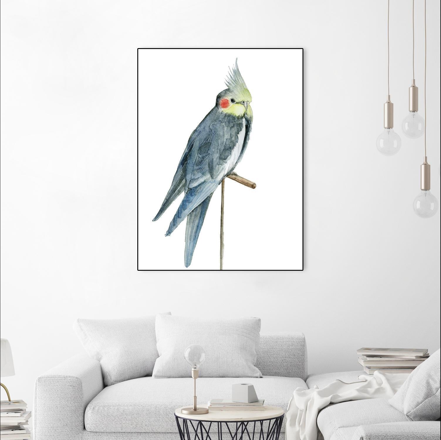 Bird 1 by Harvey, Brenna Harvey on GIANT ART - blue animals bird