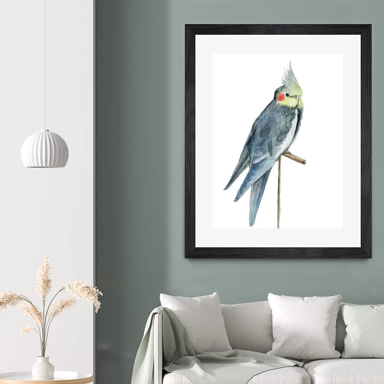 Bird 1 by Harvey, Brenna Harvey on GIANT ART - blue animal bird