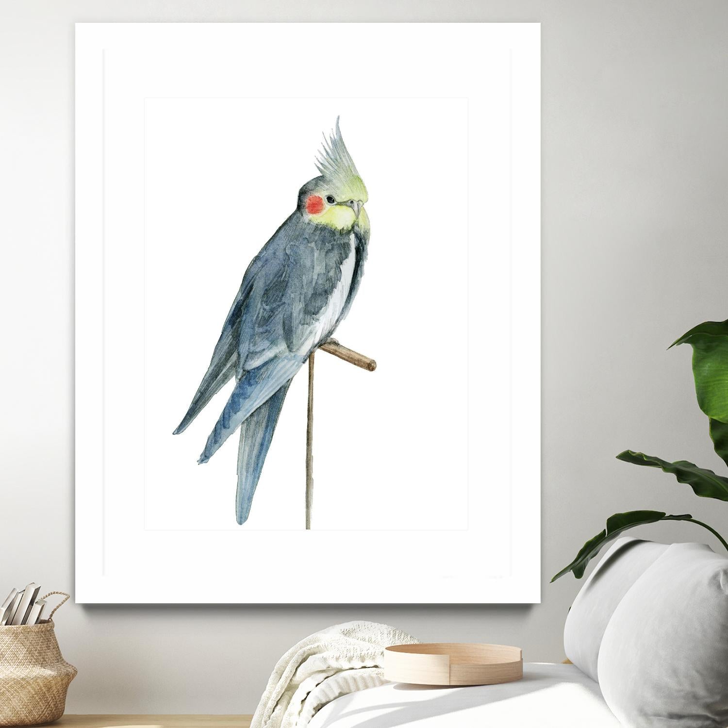 Bird 1 by Harvey, Brenna Harvey on GIANT ART - blue animal bird