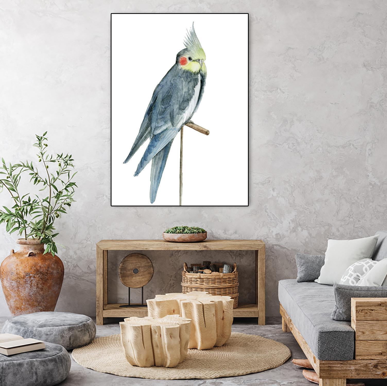 Bird 1 by Harvey, Brenna Harvey on GIANT ART - blue animals bird