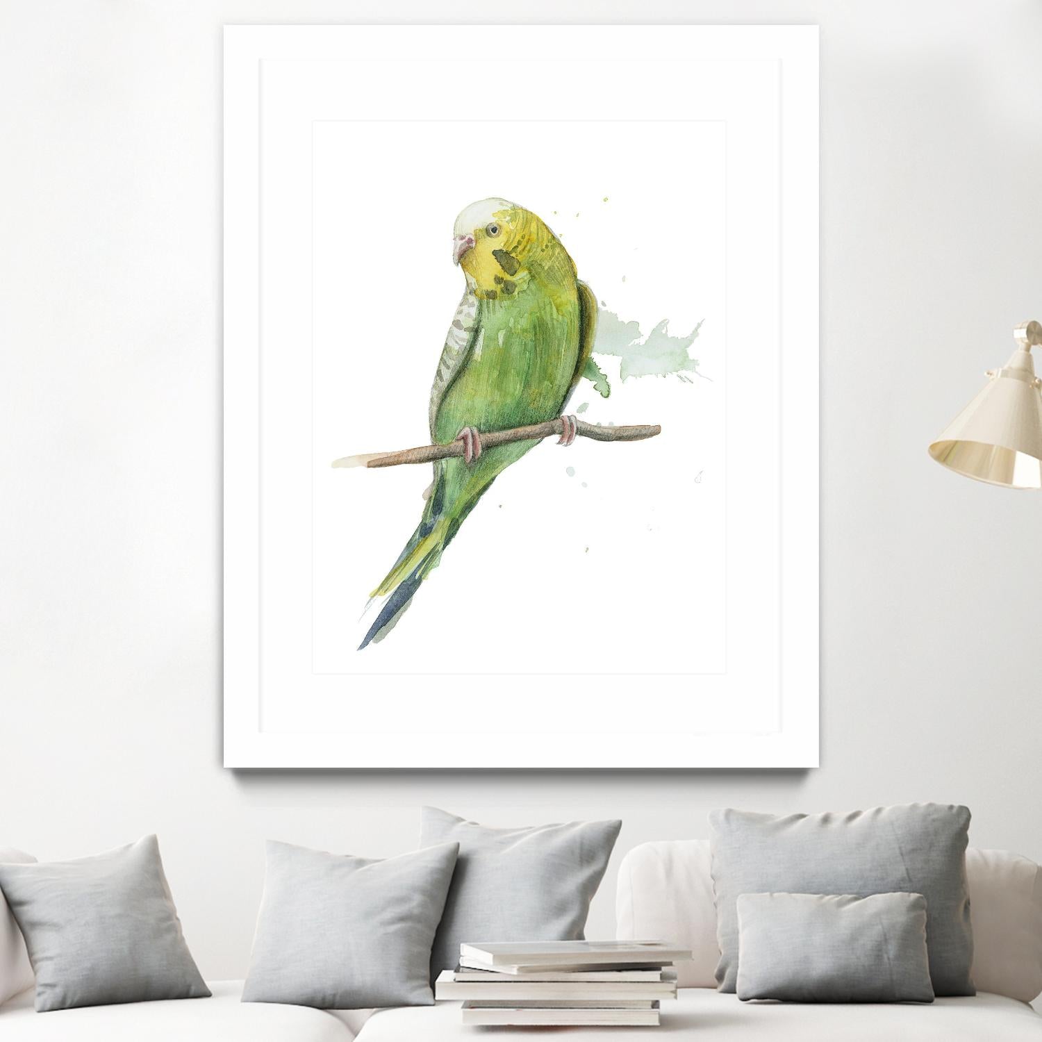 Bird 2 by Harvey, Brenna Harvey on GIANT ART - green animal bird