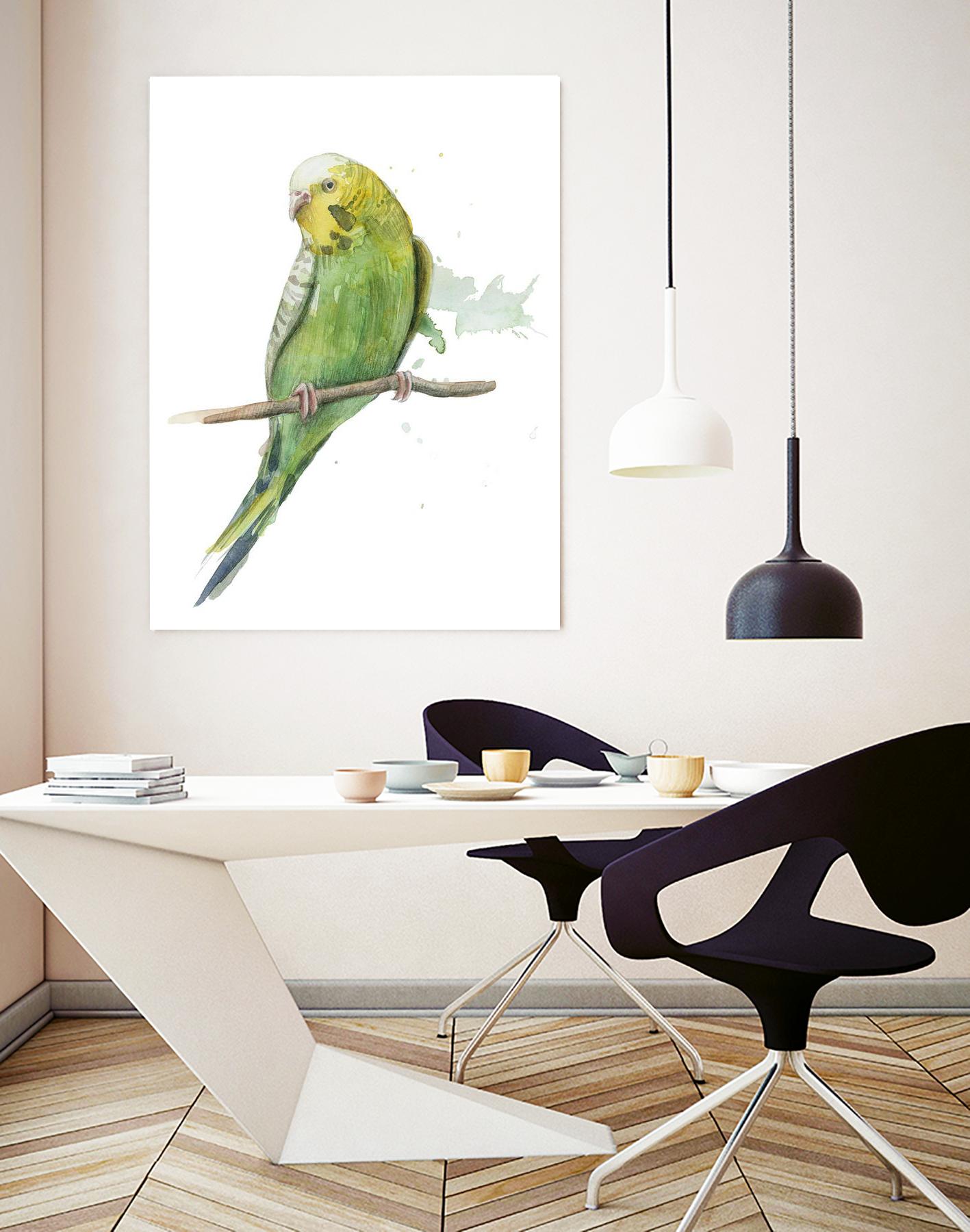 Bird 2 by Harvey, Brenna Harvey on GIANT ART - green animal bird