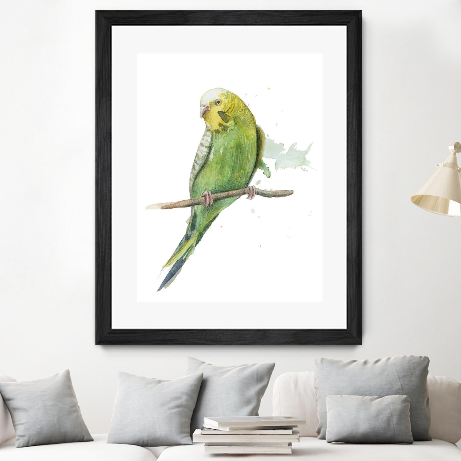 Bird 2 by Harvey, Brenna Harvey on GIANT ART - green animal bird