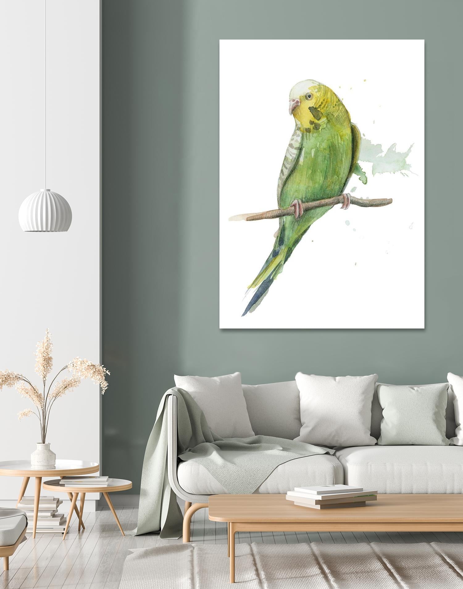 Bird 2 by Harvey, Brenna Harvey on GIANT ART - green animal bird