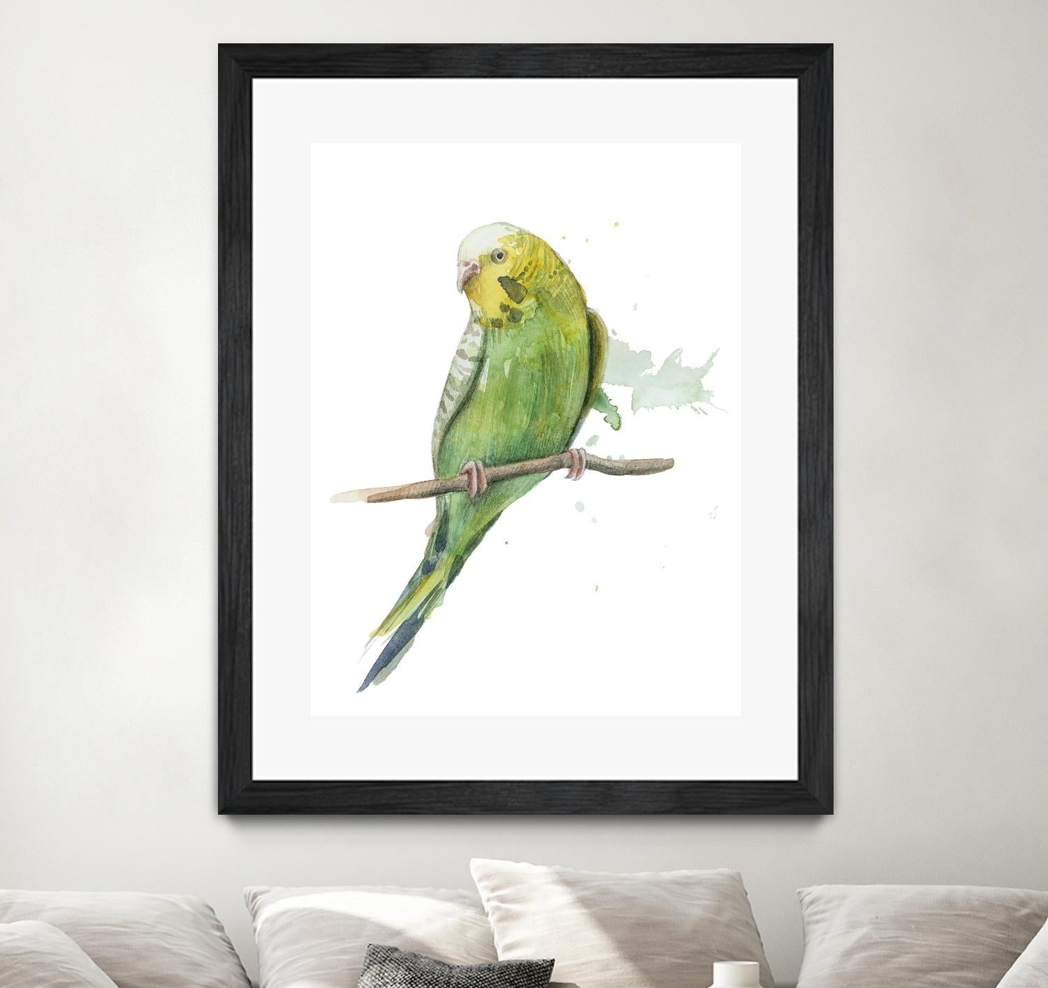 Bird 2 by Harvey, Brenna Harvey on GIANT ART - green animal bird