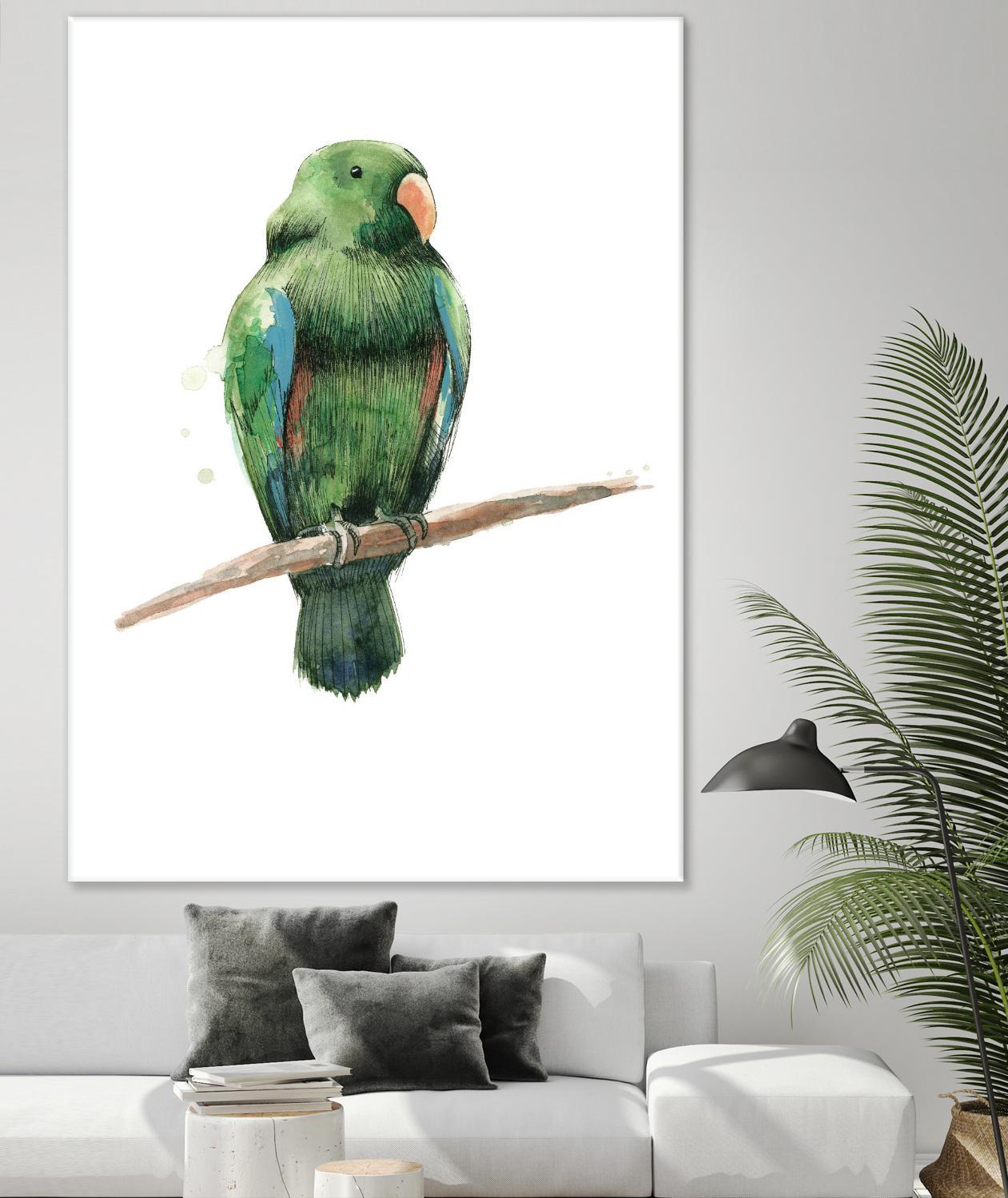Bird 3 by Harvey, Brenna Harvey on GIANT ART - green animals bird