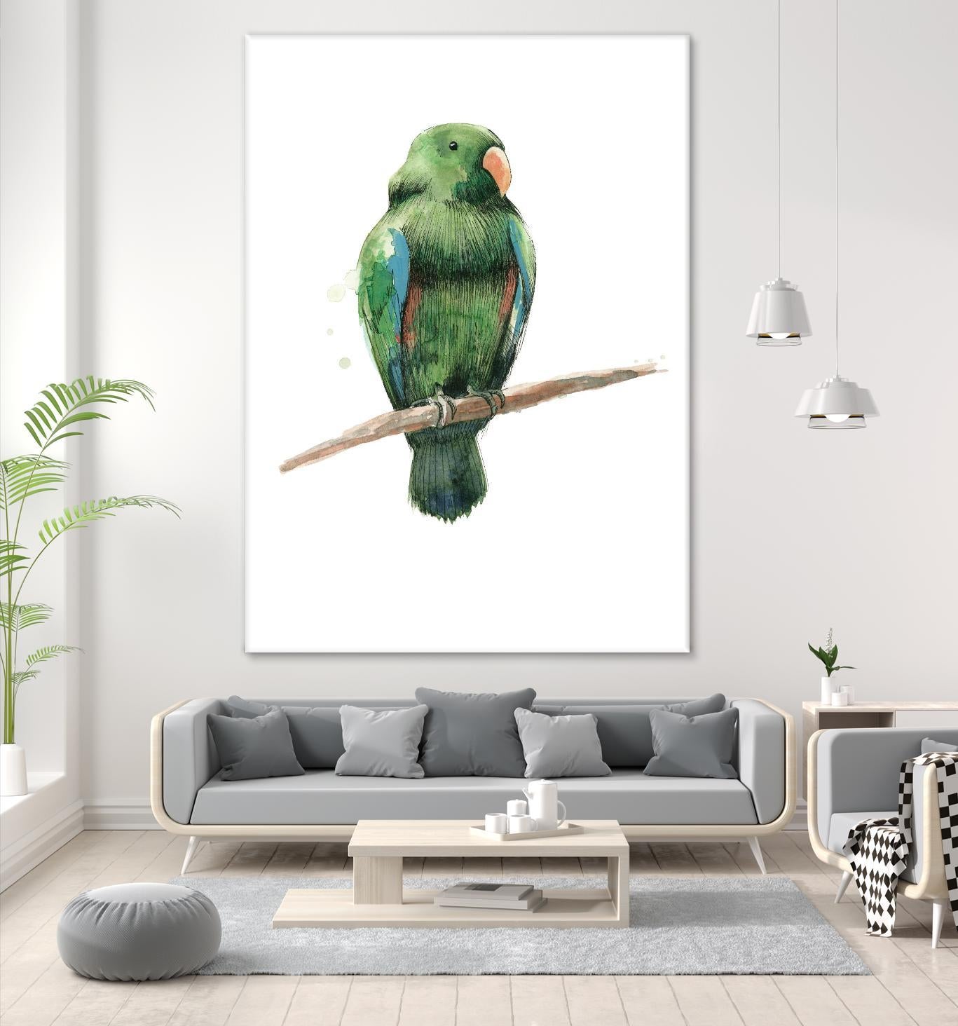Bird 3 by Harvey, Brenna Harvey on GIANT ART - green animals bird