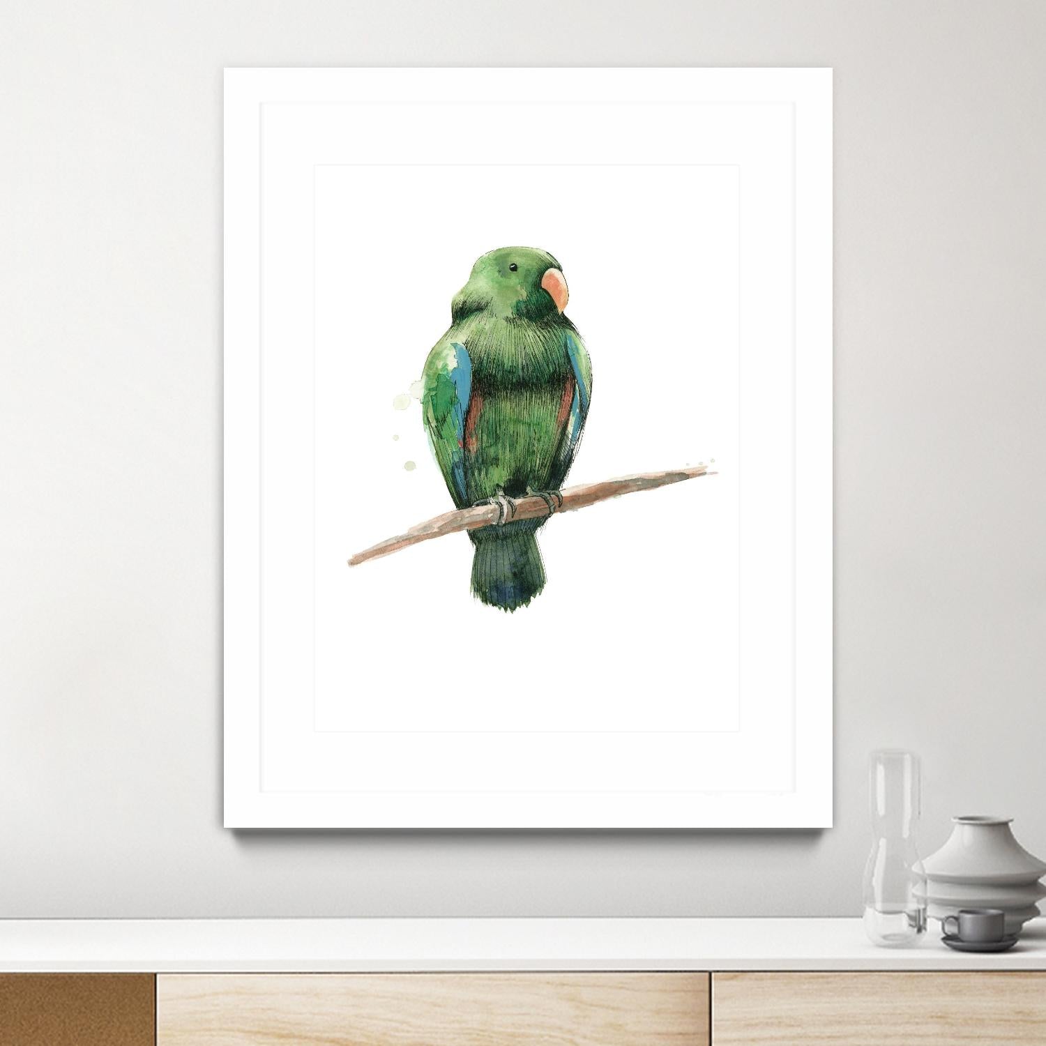 Bird 3 by Harvey, Brenna Harvey on GIANT ART - green animal bird