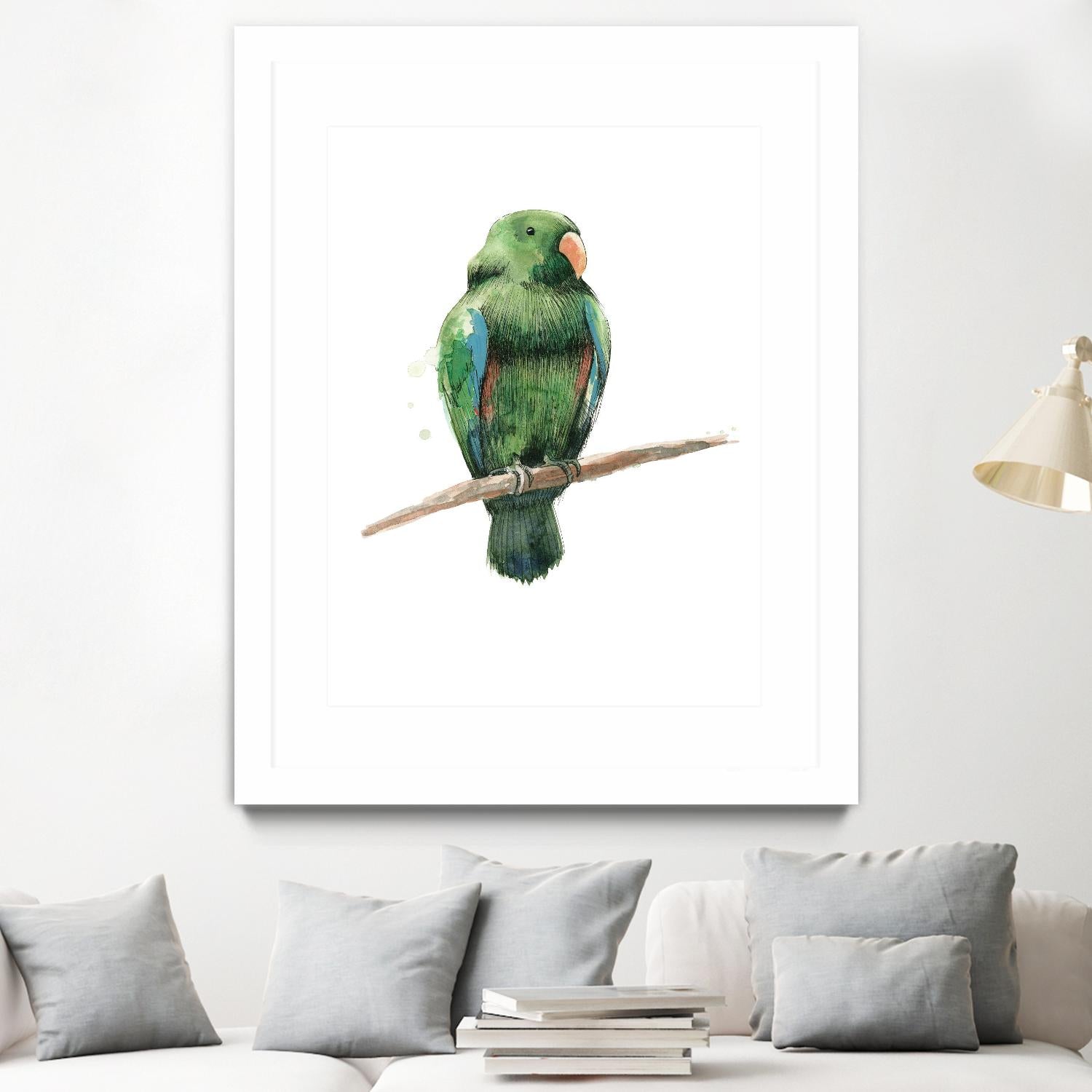 Bird 3 by Harvey, Brenna Harvey on GIANT ART - green animal bird