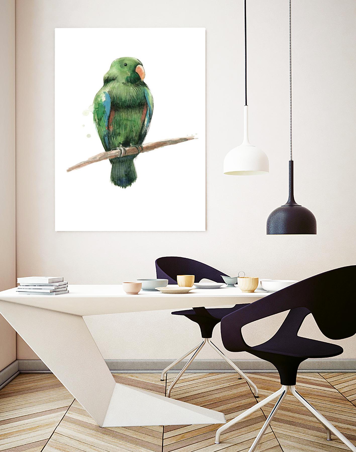 Bird 3 by Harvey, Brenna Harvey on GIANT ART - green animal bird