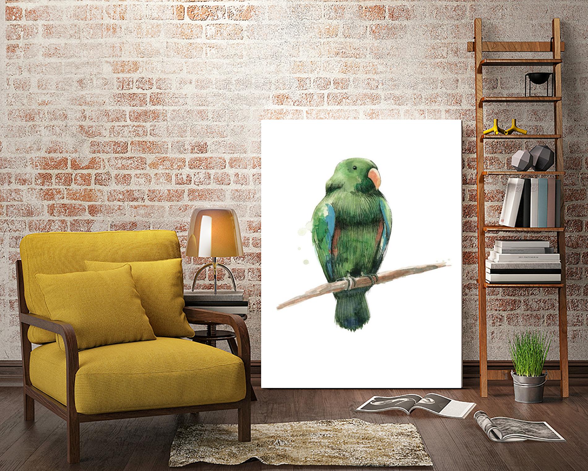 Bird 3 by Harvey, Brenna Harvey on GIANT ART - green animal bird