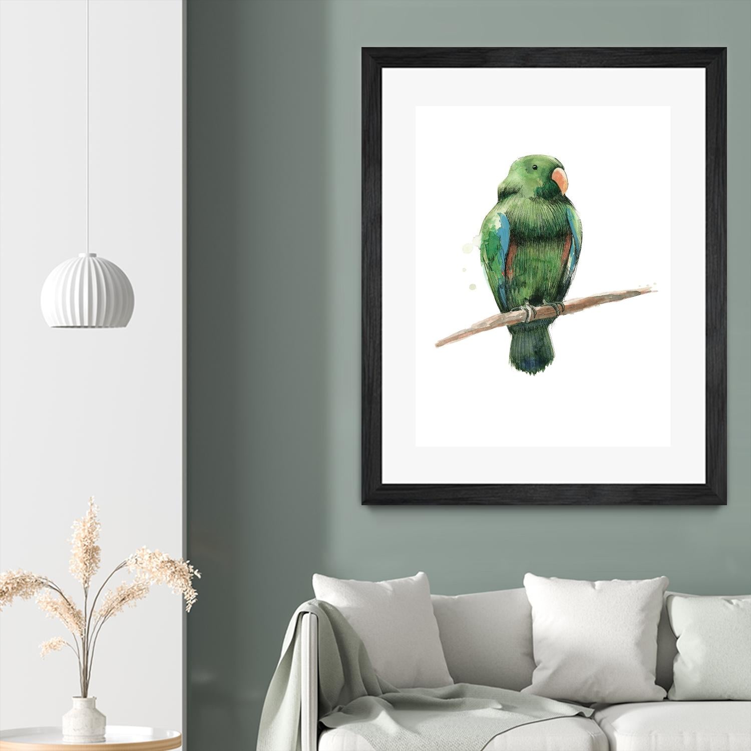 Bird 3 by Harvey, Brenna Harvey on GIANT ART - green animal bird