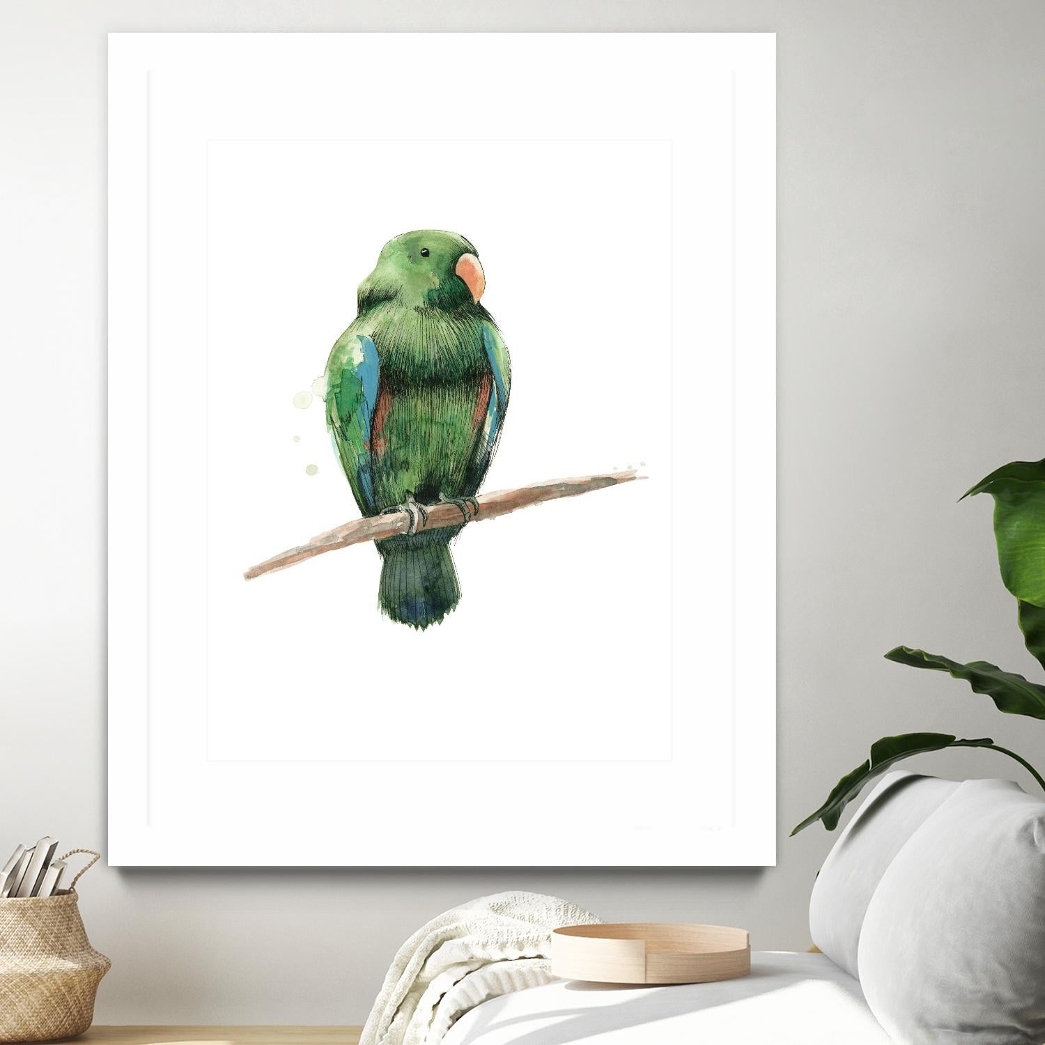 Bird 3 by Harvey, Brenna Harvey on GIANT ART - green animal bird