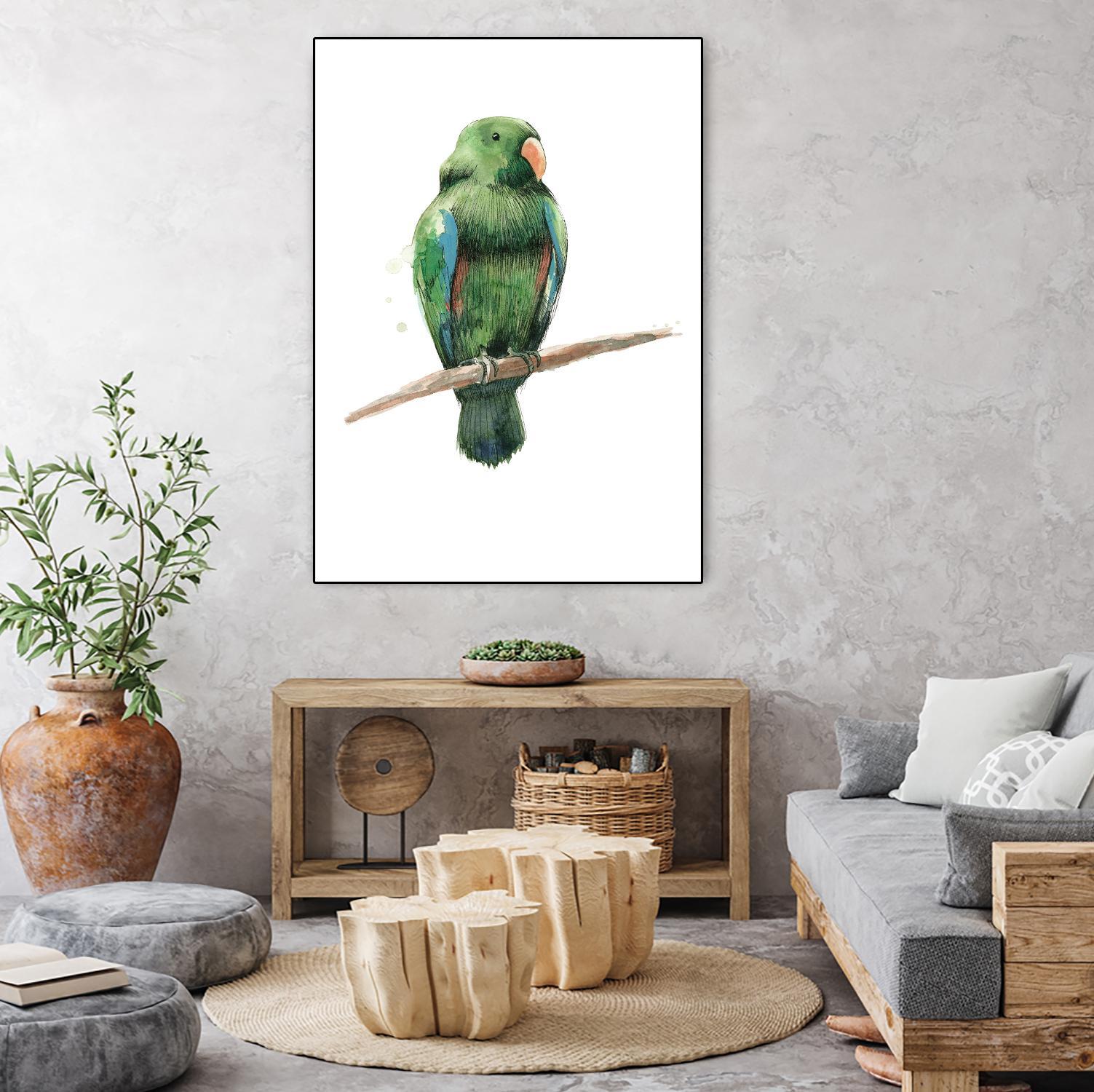 Bird 3 by Harvey, Brenna Harvey on GIANT ART - green animals bird