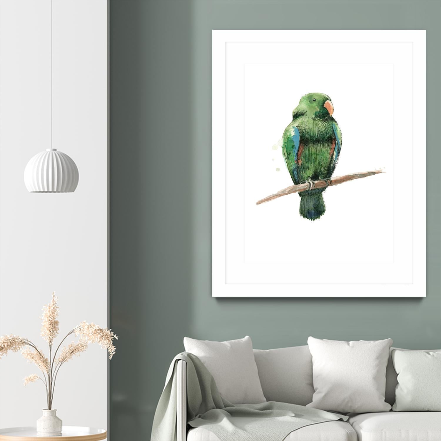 Bird 3 by Harvey, Brenna Harvey on GIANT ART - green animal bird