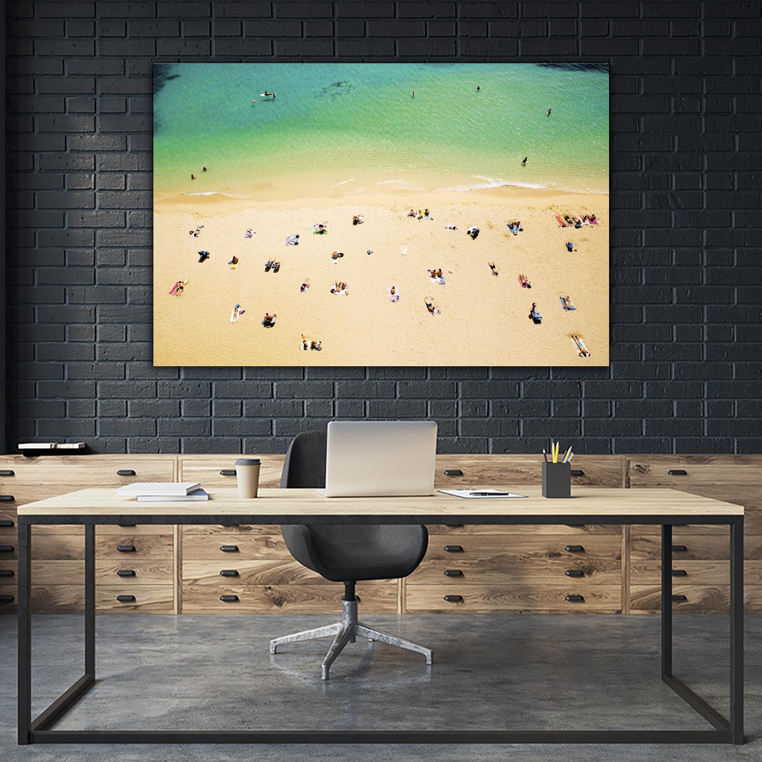 Kaimana Beach by Shawn Frederick on GIANT ART - beige tropical