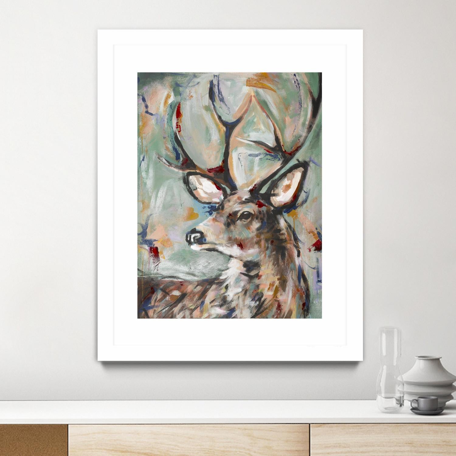 Buck by STA Studio on GIANT ART - beige animals wild