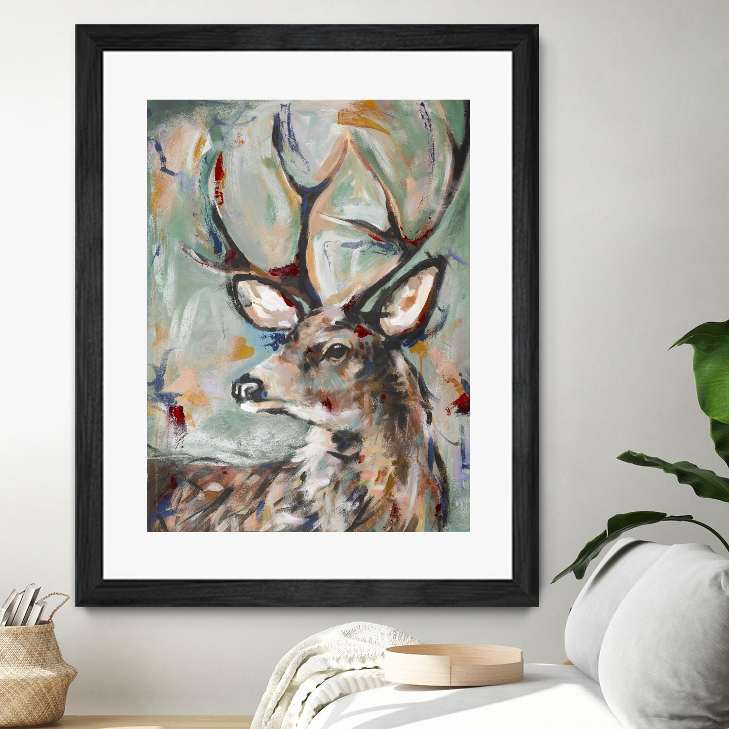 Buck by STA Studio on GIANT ART - beige animals wild