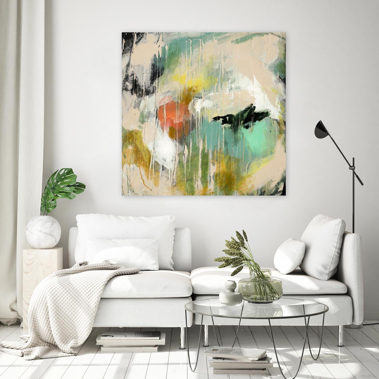 Tunnel Vision 2 by Brenna Harvey on GIANT ART - beige abstract