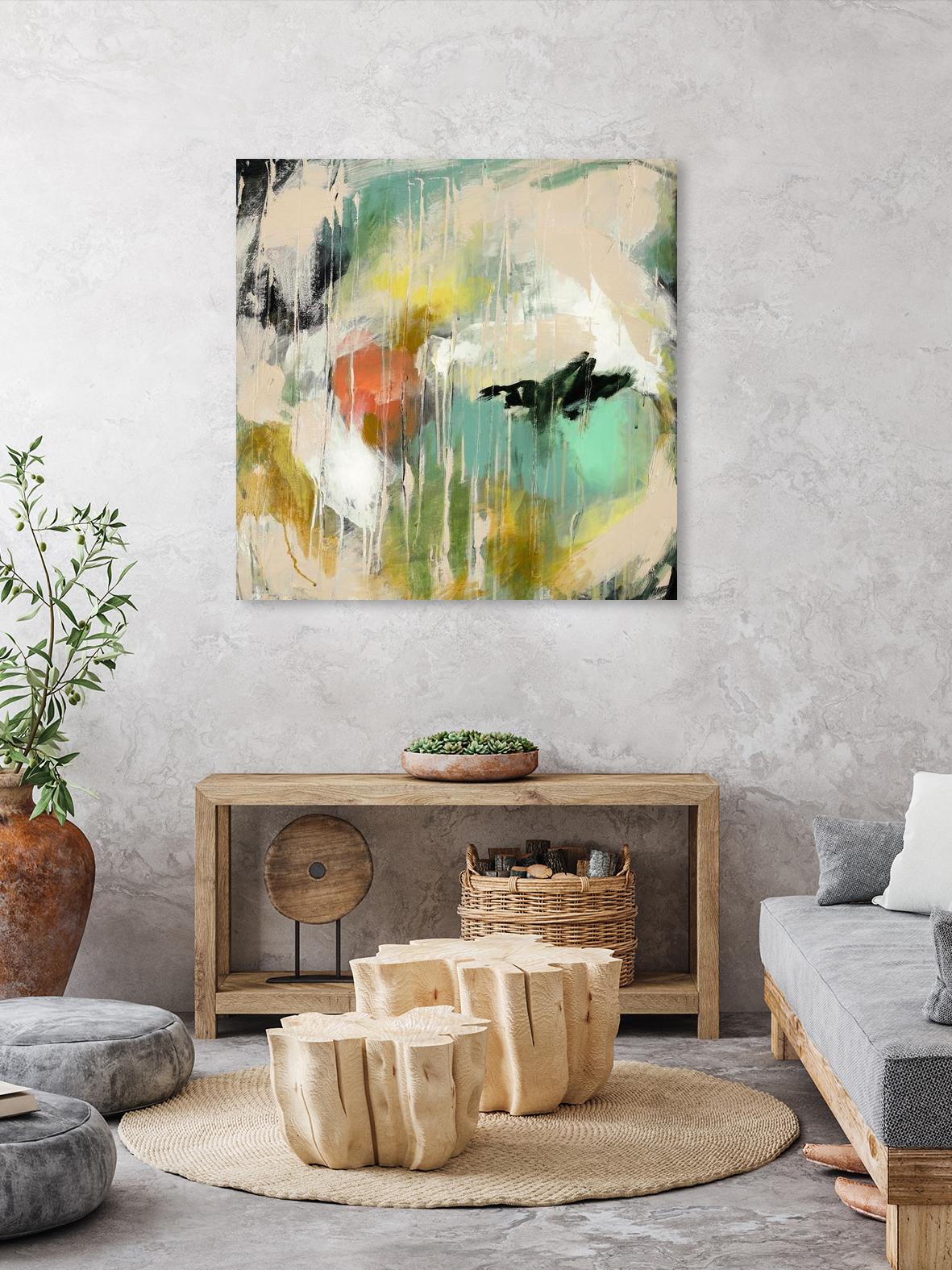 Tunnel Vision 2 by Brenna Harvey on GIANT ART - beige abstract