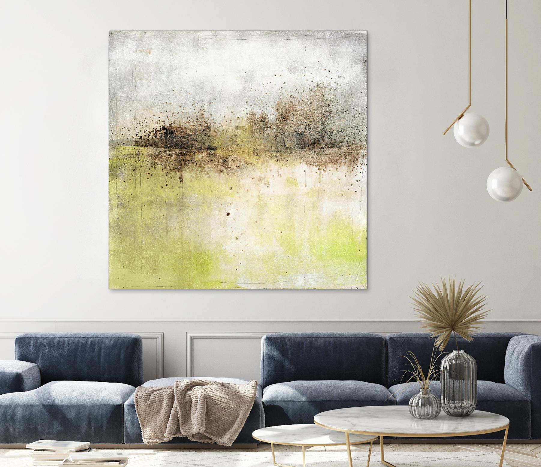 Granulated Peridot by Maeve Harris on GIANT ART - green abstract