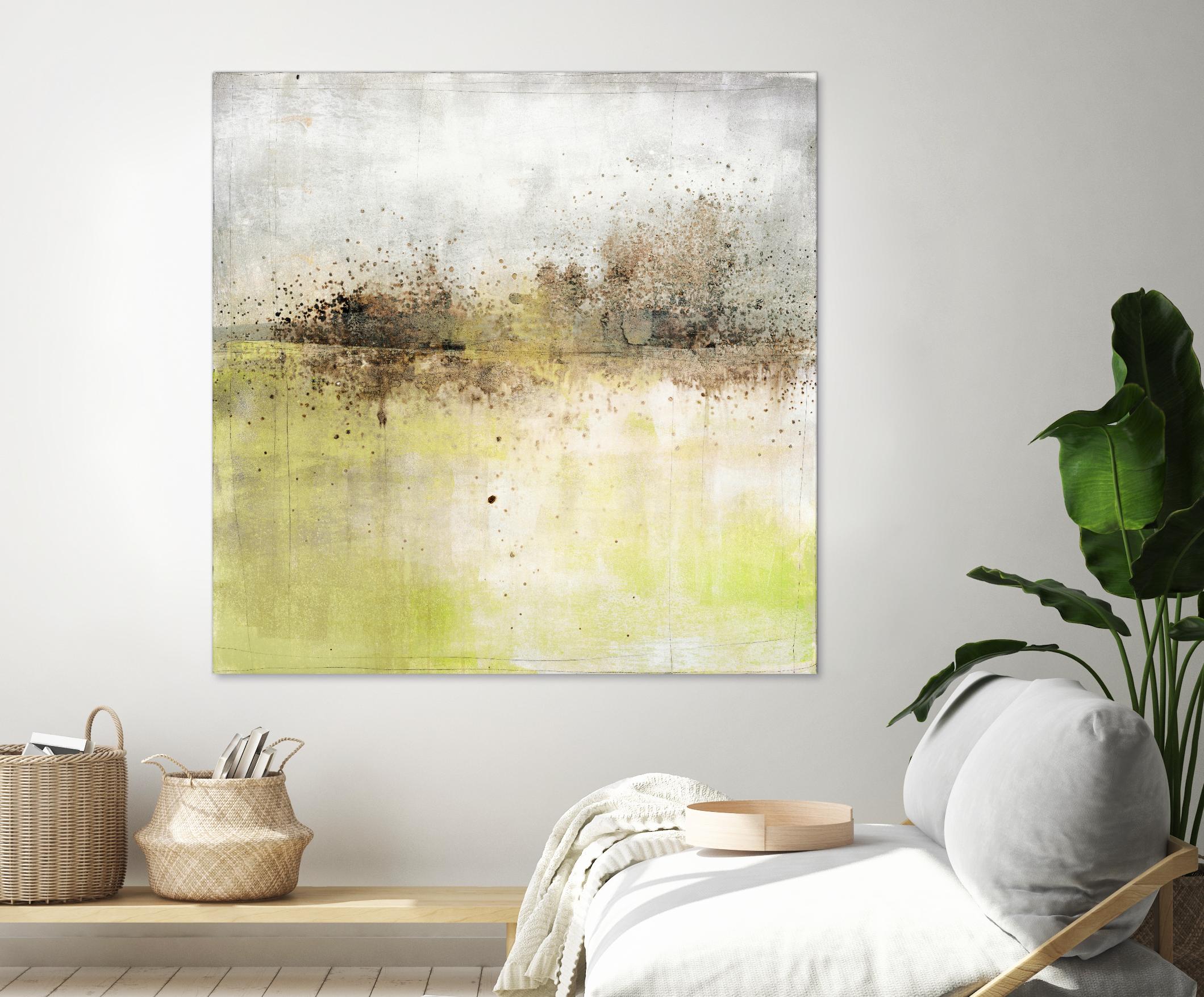 Granulated Peridot by Maeve Harris on GIANT ART - green abstract