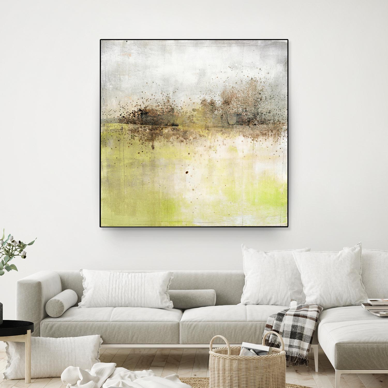 Granulated Peridot by Maeve Harris on GIANT ART - green abstract