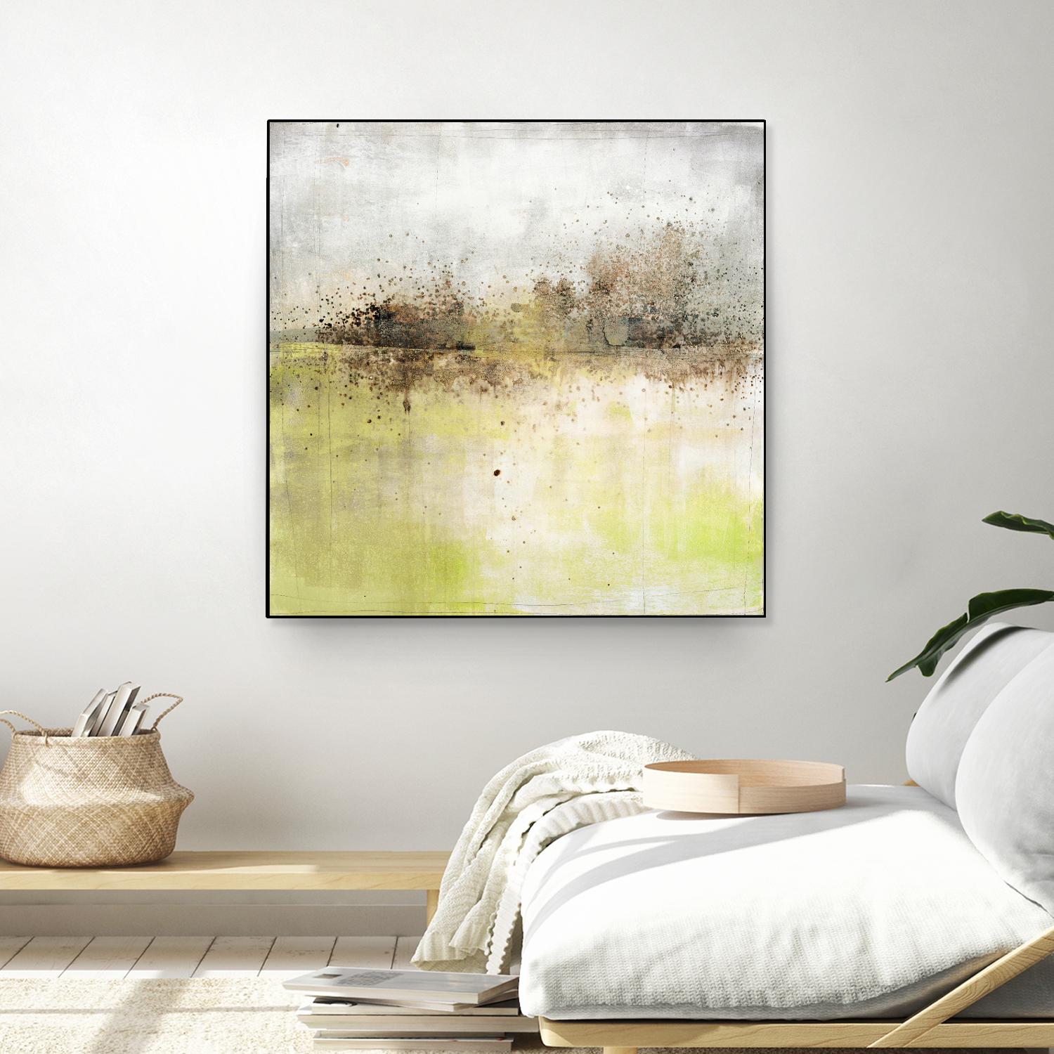 Granulated Peridot by Maeve Harris on GIANT ART - green abstract