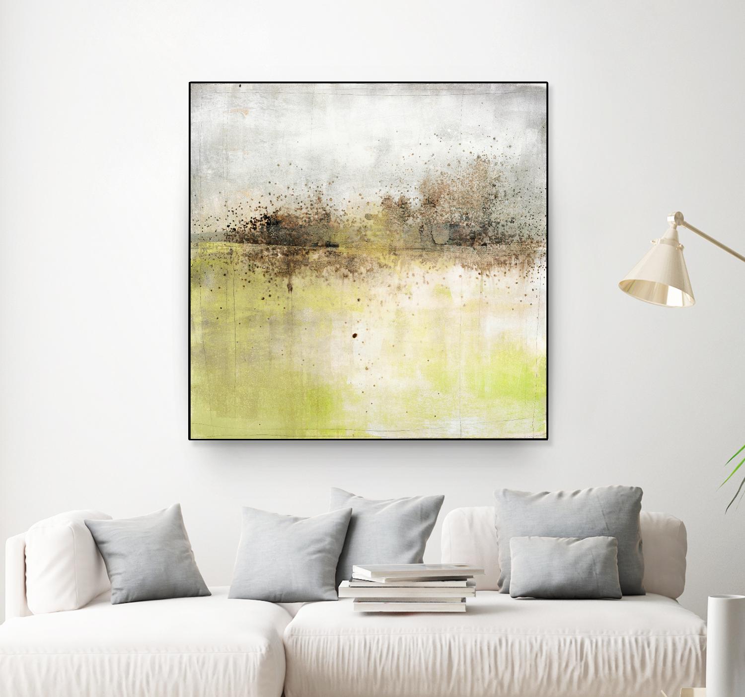 Granulated Peridot by Maeve Harris on GIANT ART - green abstract