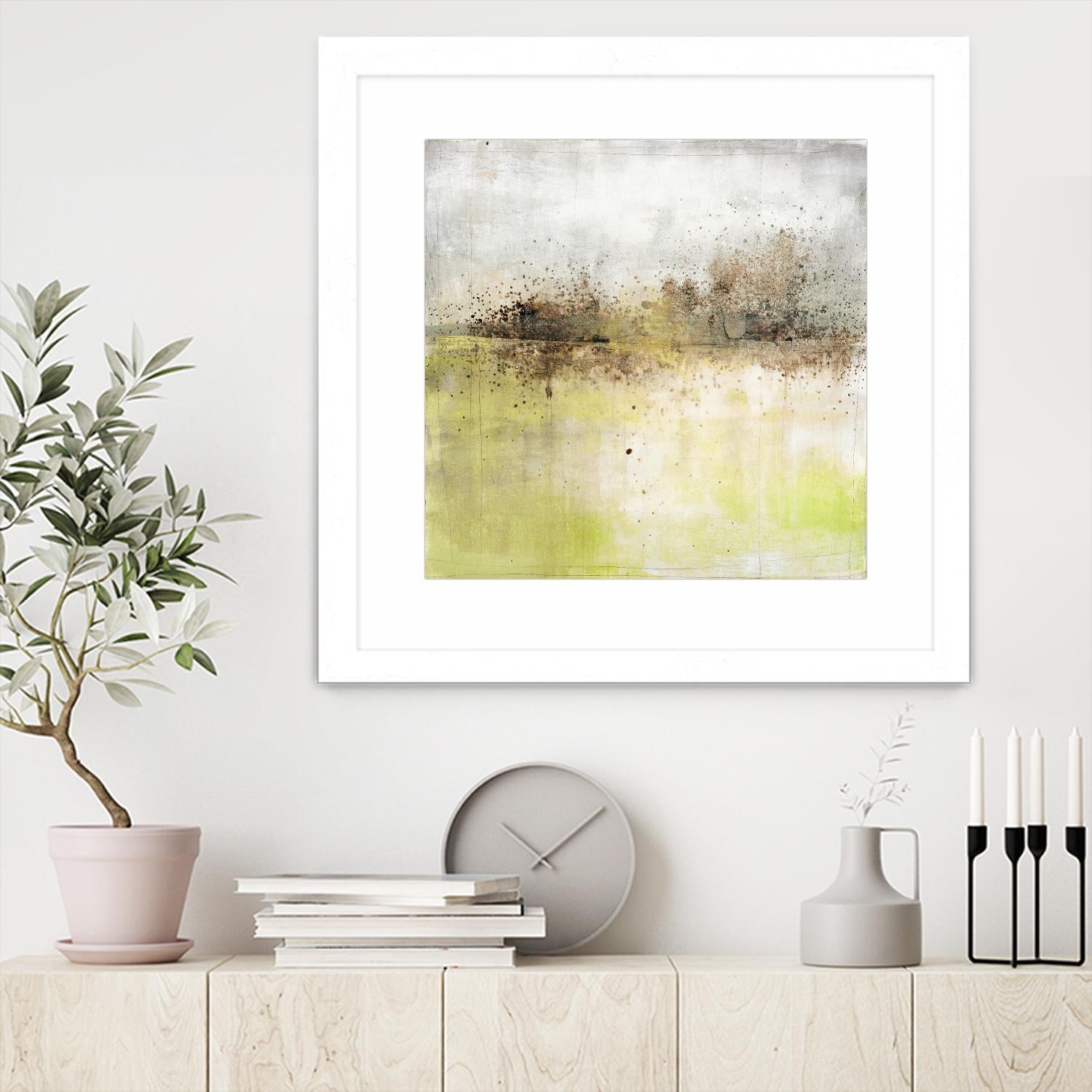 Granulated Peridot by Maeve Harris on GIANT ART - green abstract