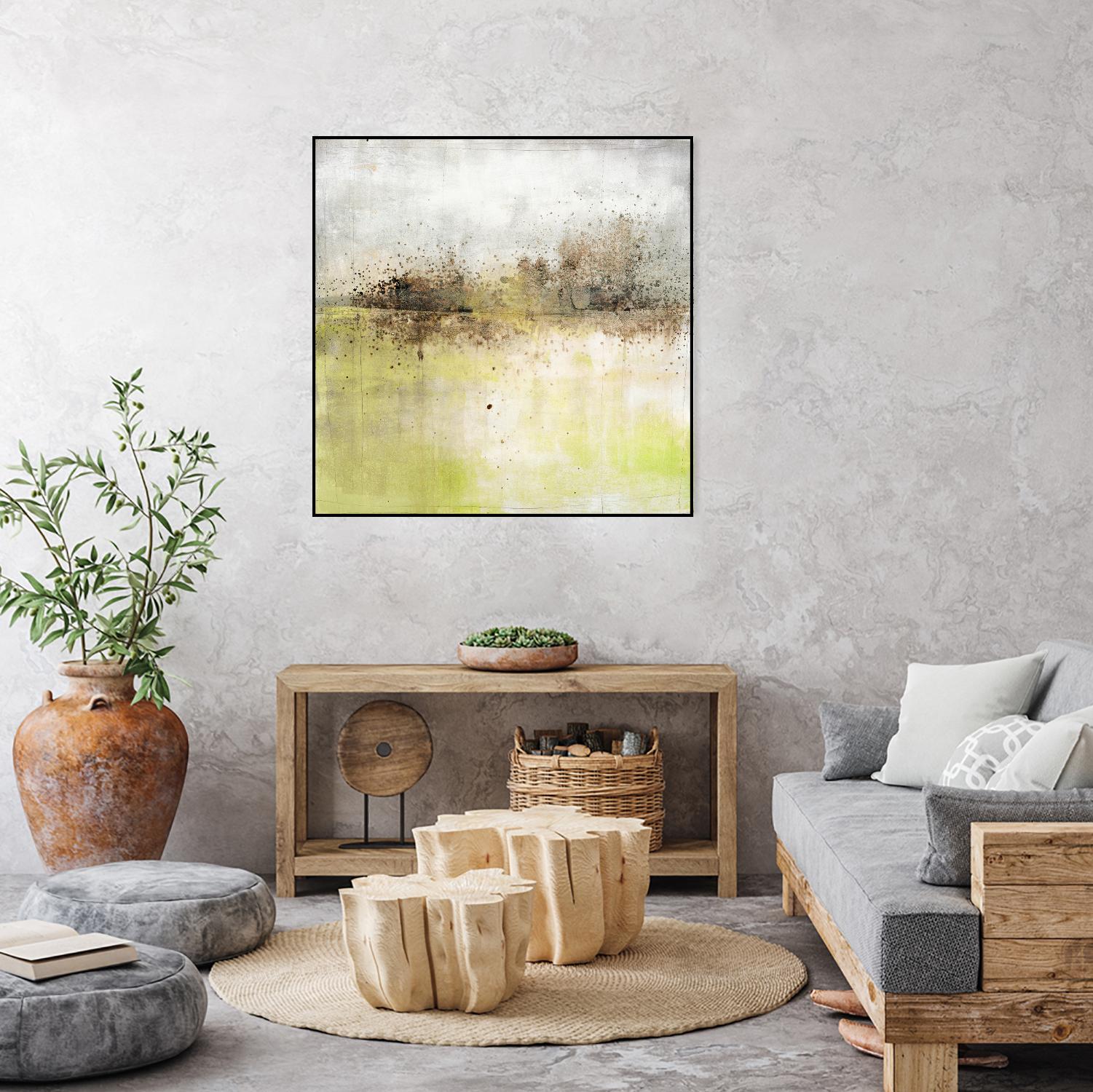 Granulated Peridot by Maeve Harris on GIANT ART - green abstract