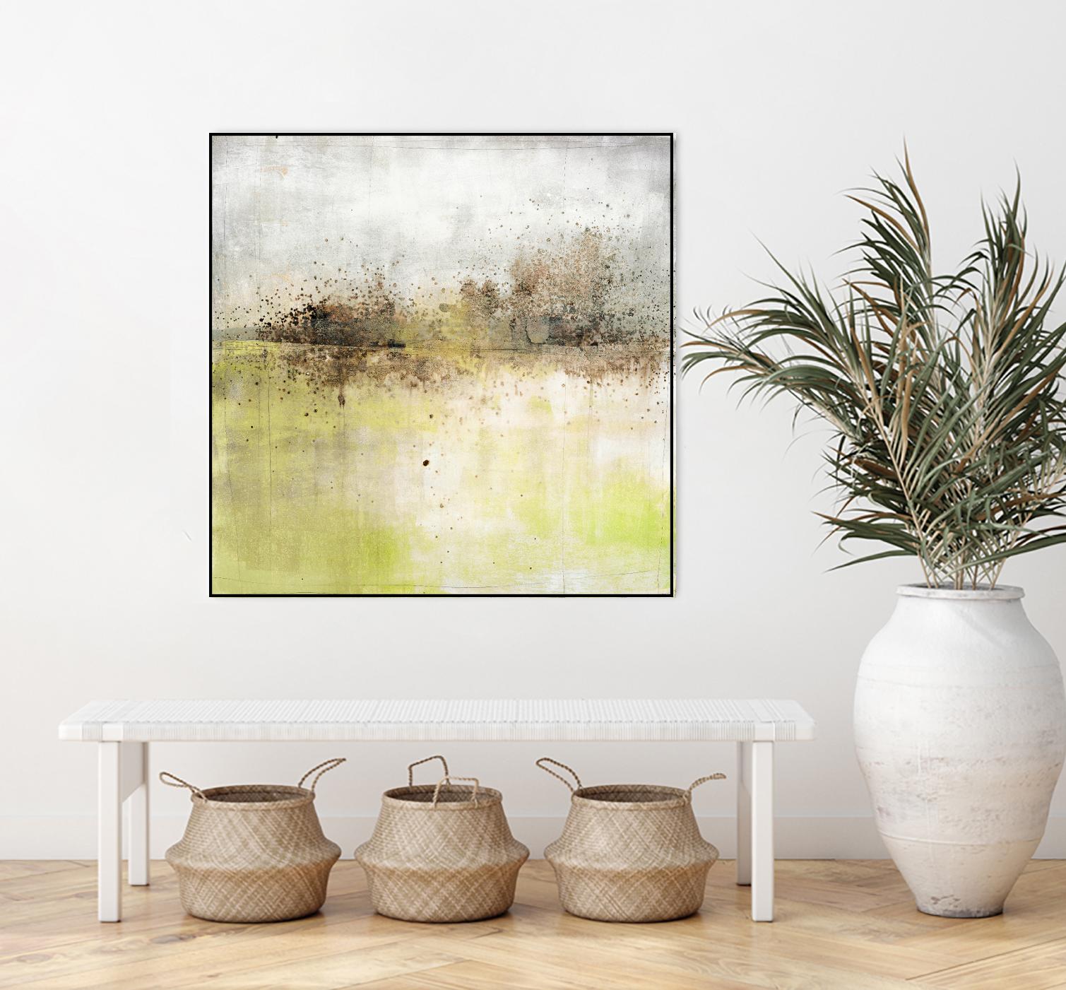 Granulated Peridot by Maeve Harris on GIANT ART - green abstract