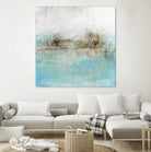 Granulated Aquamarine by Maeve Harris on GIANT ART - grey abstract