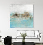 Granulated Aquamarine by Maeve Harris on GIANT ART - grey abstract