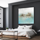 Granulated Aquamarine by Maeve Harris on GIANT ART - grey abstract