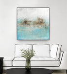 Granulated Aquamarine by Maeve Harris on GIANT ART - grey abstract