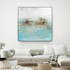 Granulated Aquamarine by Maeve Harris on GIANT ART - grey abstract