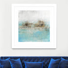 Granulated Aquamarine by Maeve Harris on GIANT ART - grey abstract