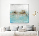 Granulated Aquamarine by Maeve Harris on GIANT ART - grey abstract