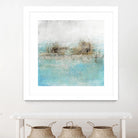 Granulated Aquamarine by Maeve Harris on GIANT ART - grey abstract