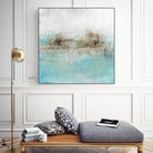 Granulated Aquamarine by Maeve Harris on GIANT ART - grey abstract