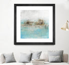 Granulated Aquamarine by Maeve Harris on GIANT ART - grey abstract