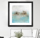 Granulated Aquamarine by Maeve Harris on GIANT ART - grey abstract