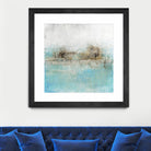 Granulated Aquamarine by Maeve Harris on GIANT ART - grey abstract